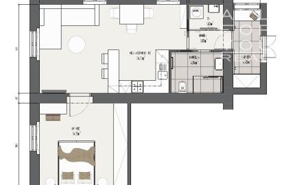 AFYREAL: na prenájom 2 izbový byt, 55m2, Timravina ulica - Bratislava, Staré Mesto