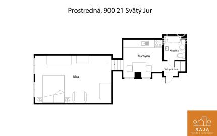 1 izbový byt 34 m2 – Prostredná ul. 15 / Svätý Jur  ***  VÝBORNÁ PONUKA  ***