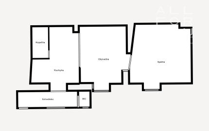 ZREKONŠTRUOVANÝ 2 izbový byt,  60 m2, Prostredná ul.  *** VÝBORNÁ PONUKA ***
