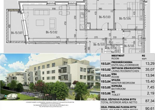 3-izbový byt pri lese, 87 m² – Záhorská Bystrica