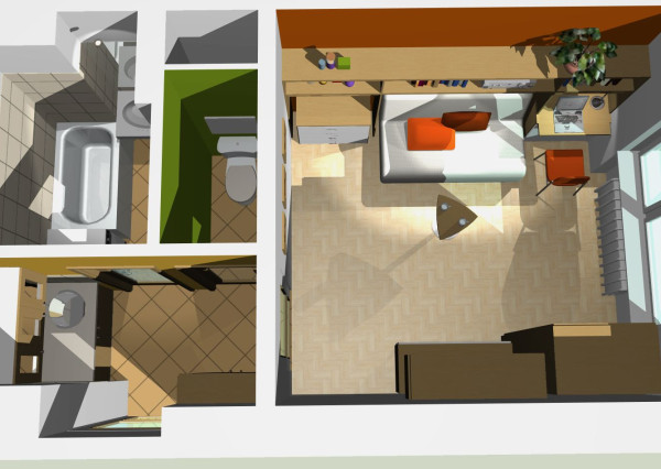 1izbový - 22 m2 - Košická ul.  *** VYBORNA PONUKA V BLÍZKOSTI CENTRA ***